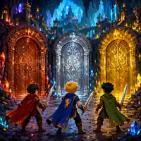 Обложка сказки «Три царства — медное, серебряное и золотое»