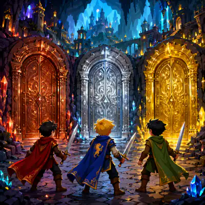 Обложка сказки «Три царства — медное, серебряное и золотое»