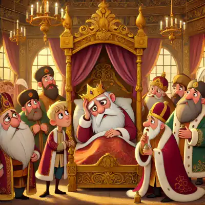 Обложка сказки «Царь и рубашка»