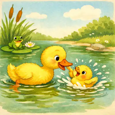 Обложка сказки «Цыпленок и утенок»