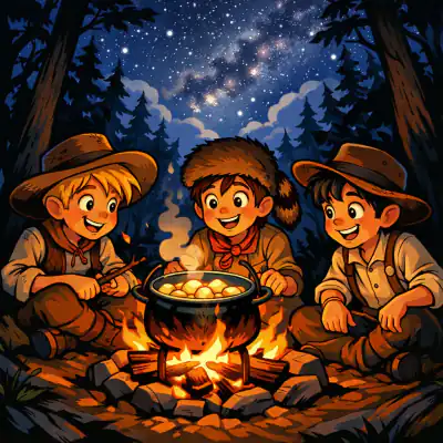 Обложка сказки «У костра»