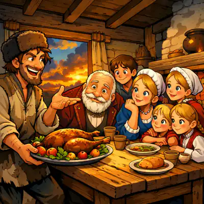 Обложка сказки «Умный мужик»