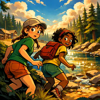 Обложка сказки «В лагере»