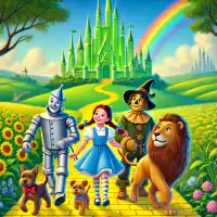 Обложка сказки «Волшебник изумрудного города»