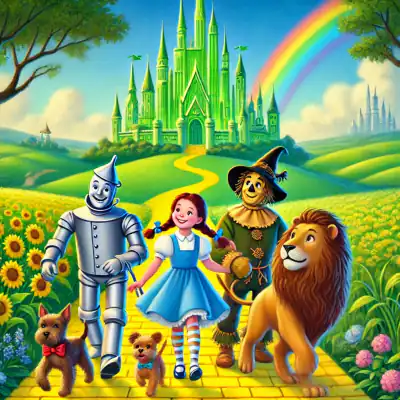 Обложка сказки «Волшебник изумрудного города»