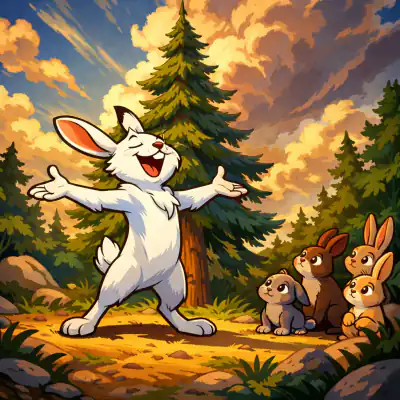 Обложка сказки «Заячья шапка»